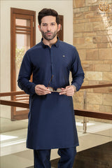 Navy Blue Kurta And Trouser