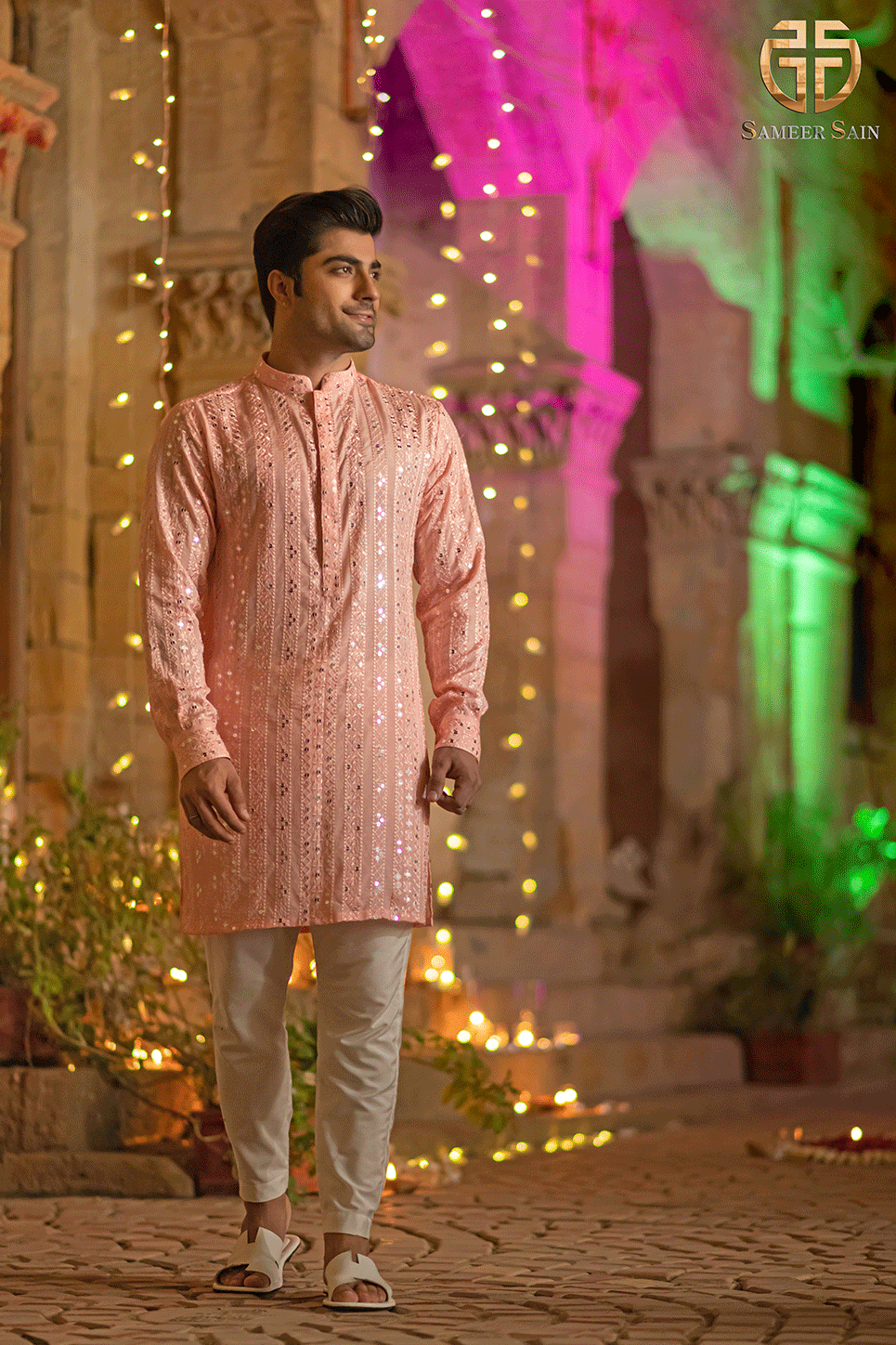 SOFT PINK KURTA AND TROUSER