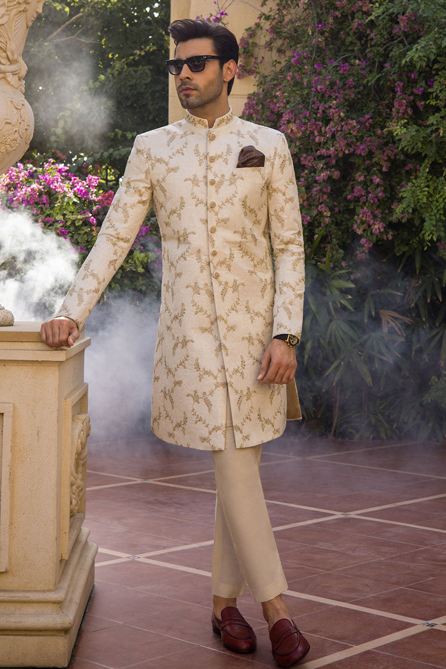 Skin Embroidered Sherwani