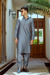 Grey pure cotton shalwar Kameez