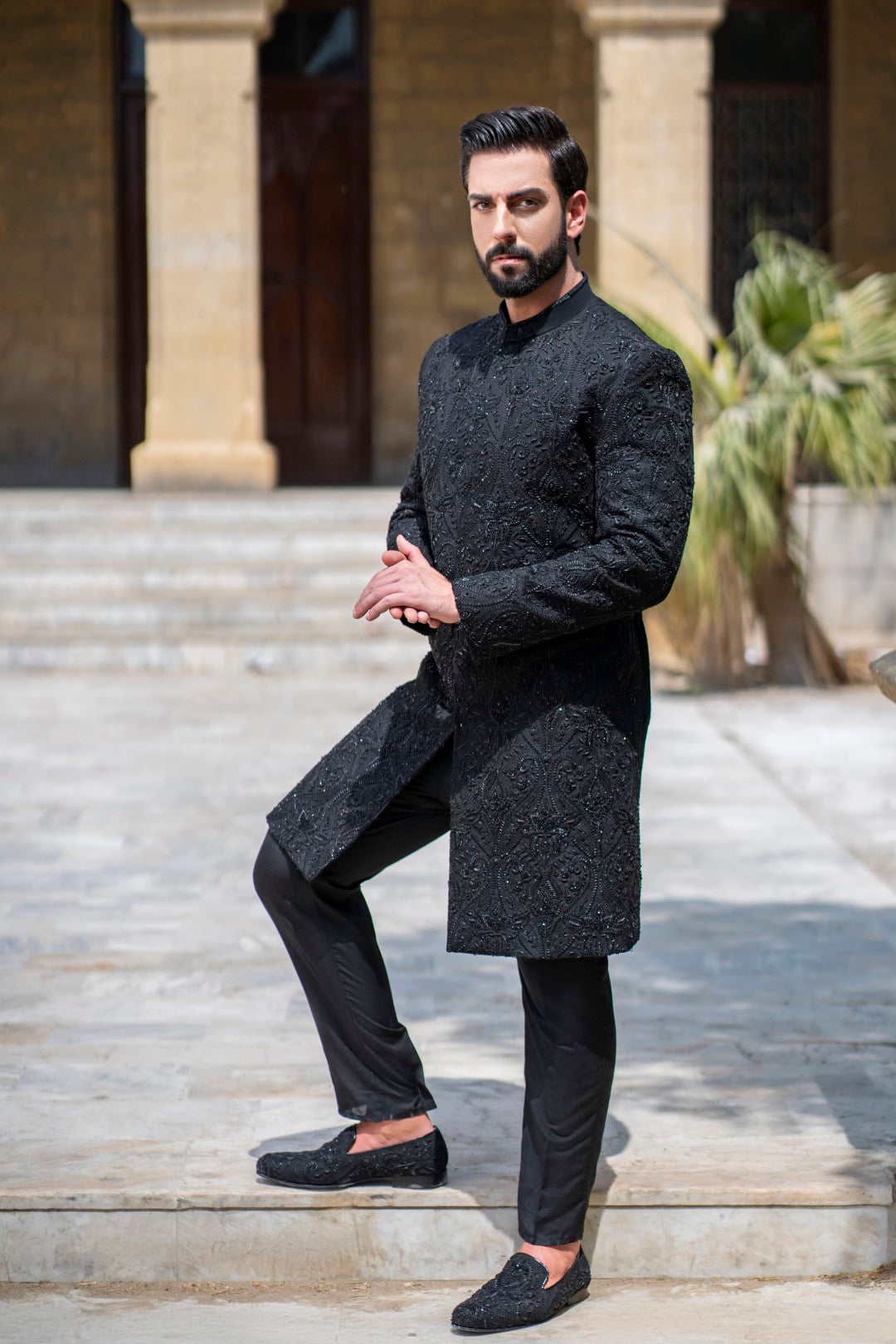 Shoes under hot sale sherwani