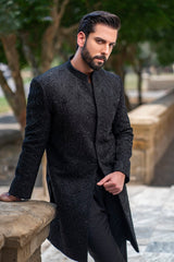 Black mughal Sherwani.