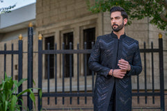 Black zic zed sherwani