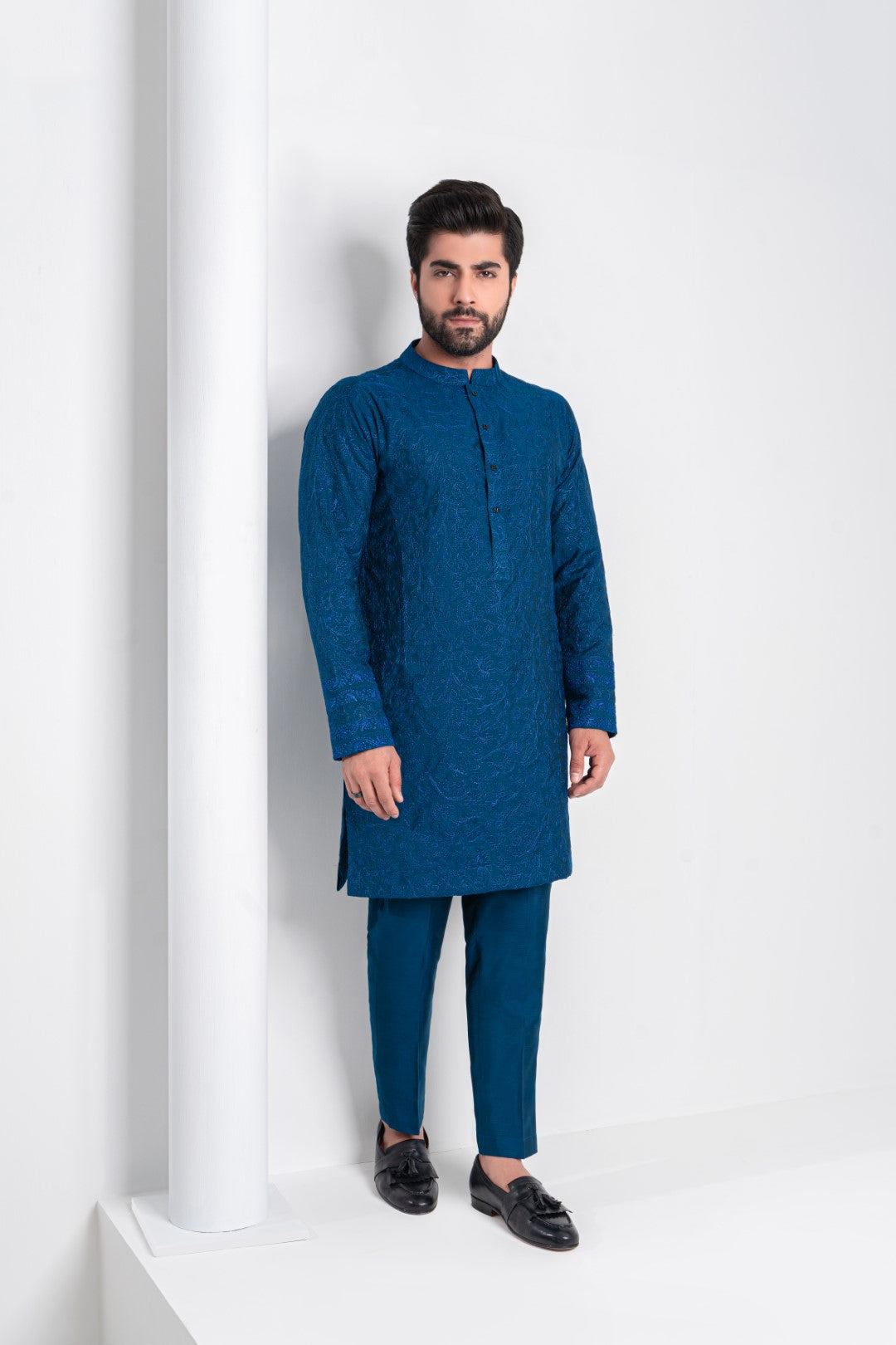 Turquoise Blue Kurta And Trouser